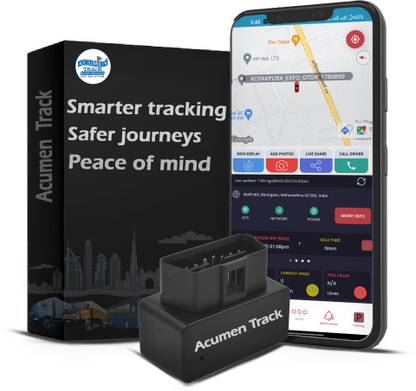 Acumen Track OBD II (Wireless, Plug & Play) GPS Tracker only for Car GPS Device