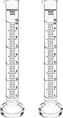 Pushpa Measuring Cylinder 20ml Borosilicate Glass Graduated Cylinder
