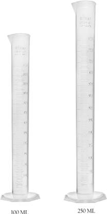 Greyart Plastic Graduated Cylinder Beaker 100ml,250ml Science Measuring Cylinder Plastic Graduated Cylinder