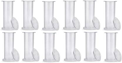 Spylx Gas Jar for Lab - Pack of 6 Glass Graduated Cylinder