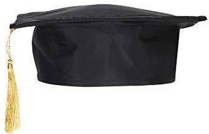 Deena Uniforms Black Graduation Cap