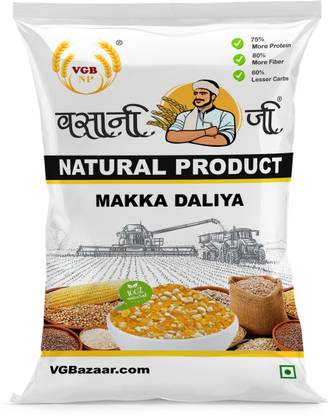 VGBNP 100% Natural & Original Makkai Dalia ( Makke ka Dalia) Corn Dalia - 500g Corn