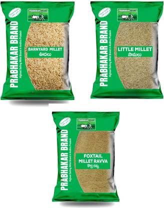 Prabhakar Brand Diabetic-Friendly Millet Barnyard Millet,Little Millet ,Foxtail Millet,Combo Mixed Millet