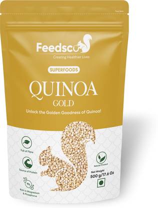Feedsco High Protein Gold Quinoa | Cooks like Rice | Gluten Free | Superfood Quinoa