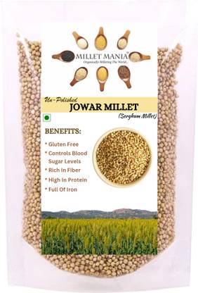 Millet Mania Unpolished Jowar (Sorghum) Millet Jowar