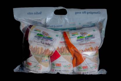 millet marvels Whole Grains (Unpolished) 6 Pack Mixed Millet