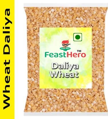 Feasthero Premium Quality Multi Grain Broken Wheat Daliya 1kg Broken Wheat