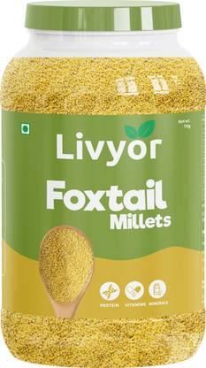 LIVYOR Foxtail Millets Unpolished | Protein & Fiber Rich Superfood Foxtail Millet