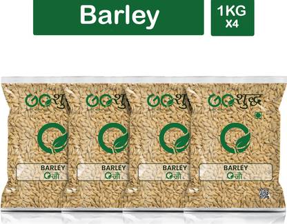 Goshudh Premium Quality Jau Sabut (Barley Whole Grain)-1Kg (Pack Of 4) Barley