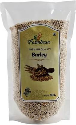 Farmbean Organic Barley 900Gms lJau Sabut,Barley Whole Grain lJau Barley