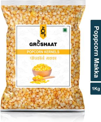 Groshaat Popcorn Makka ( Popcorn kernels ) - 1Kg (Pack of 1) Corn