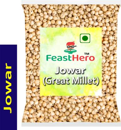 Feasthero Premium Quality Jowar Sabut ( Sorghum Millet Whole Grain) -250g (Sorghum Millet) Sorghum