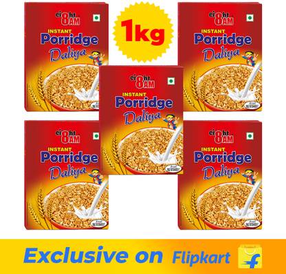 8AM Instant Porridge, Healthy & Nutritious Wheat Daliya Broken Wheat