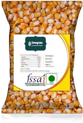 SEVENGRAINS Seeds INDIAN Makki Dana/Popcorn Kernel Seeds 1KG Corn