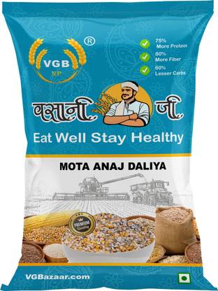 VGBNP 100% Natural & Original Coarse Multigrain dalia, Mota Anaj Mix Daliya- 1kg Mixed Millet