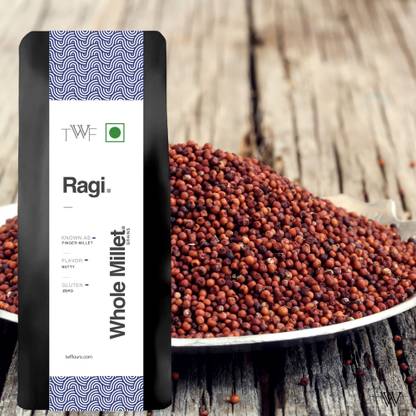 TWF Unpolished Ragi Whole Millet | Finger Millet | Hulled | Nutrient-Rich Supergrain Ragi