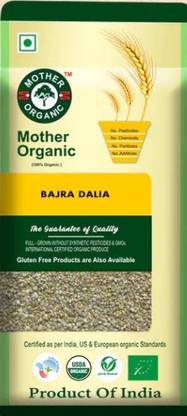 Mother Organic Whole Grain Bajra Millet Natural Grains Broken Wheat