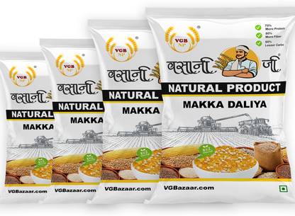 VGBNP 100% Natural & Original Makkai Dalia ( Makke ka Dalia) Corn Dalia - 2kg Corn
