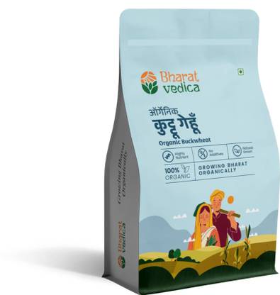 Bharat Vedica Buckwheat Grains, Highly Nutritious, Organic & Pure, No Chemical Additives Whole Wheat