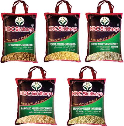 HDC SIRIDHANYA Unpolished and organic positive Mixed Millet