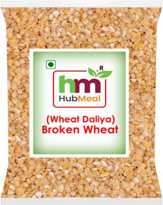 Hubmeal 100% Natural Wheat Daliya (Original Broken Wheat Dalia) Broken Wheat | 5kg Broken Wheat