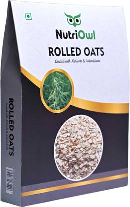 NutriOwl Rolled Oats | 100% Natural Wholegrain | Nutritious Breakfast Cereals Whole Wheat