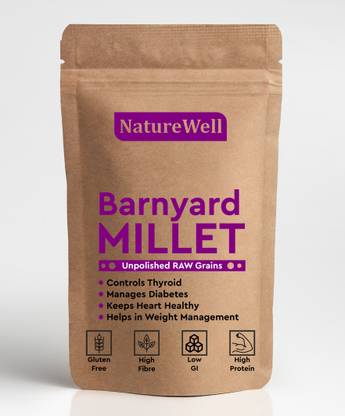 Naturewell Unpolished Barnyard Millets 200g (Jhangora/Udalu/Khira/Siridhanya/Swank) Barnyard Millet
