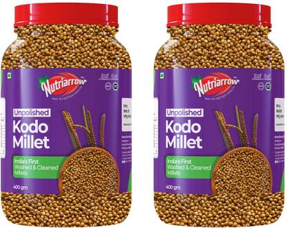 Nutriarrow Unpolished Kodo Millet, Washed and Cleaned Millet Kodo Millet