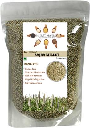 Millet Mania Unpolished Bajra (Pearl Millet) Pearl Millet