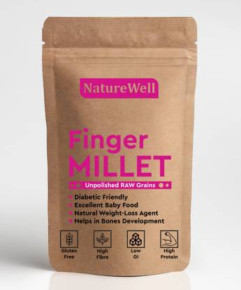 Naturewell Unpolished Ragi/Finger millet 5kg (Mandua/Taidalu/Kodra/Ragula/Nachni) Finger Millet