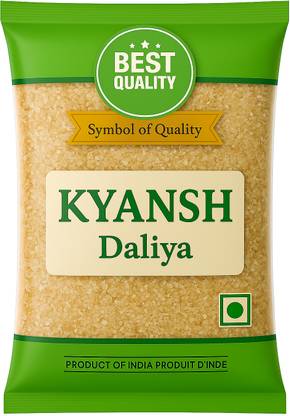 Kyansh 1kg Pack of Dalia (Broken Wheat) Broken Wheat