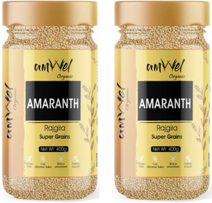 Amwel Amaranth Grains 400g (Super Grains|Super Food|Rajgira|Ramdana)-Pack of Two=800g Mixed Millet