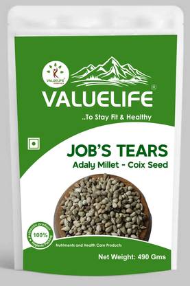 Value Life Job's Tears/Adlay Millet/Coix Seed (Whole) (490g) Barley