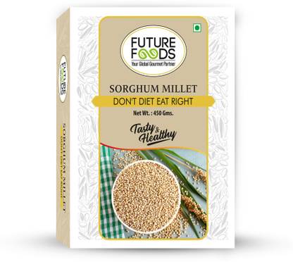 Future Foods Jowar/Sorghum Millet, Pack of 1, 450 grams Jowar