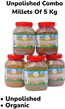 Kadannam Millets (< Unpolished & Organic > ) Mixed Siridhanya Positives High Protein Foxtail Millet