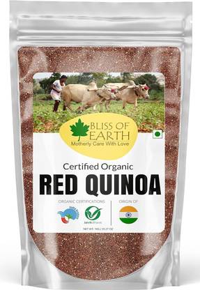 Bliss of Earth Red Quinoa 1 KG For Weight Loss, Raw Superfood for Salad & Porridge Whole Wheat