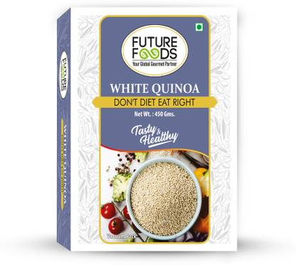 Future Foods Future Food White Quinoa, Kinwa,Khaire,Rich in Protein Pack of 1 = 450 grams Quinoa
