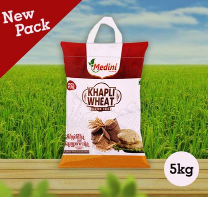 MEDINI Medini_Khapli_Wheat_01 [ 5kg], Gluten free & Diabetics Friendly Whole Wheat Whole Wheat