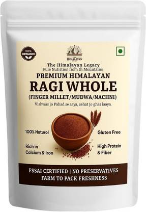 The Himalayan Legacy Whole Ragi (Finger Millet/Madua/Nachni) Grain | Gluten-Free,High Calcium Ragi
