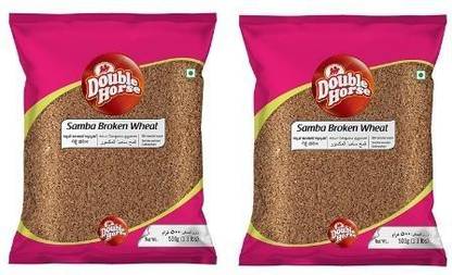 Double Horse Samba Broken Wheat 500g x 2 Broken Wheat