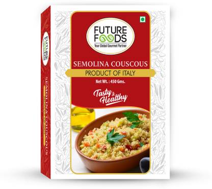Future Foods Semolina Couscous, Fat Free, Gluten Free pack of 1 - 450 gram Couscous