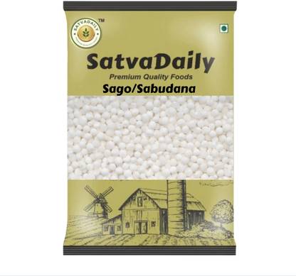 SatvaDaily Sago 400g | Sabudana Pearls | Sabbakki | Sabbiyam | Tapioca Sago