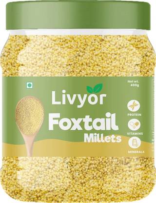 LIVYOR Foxtail Millets Unpolished | Protein & Fiber Rich Superfood Foxtail Millet