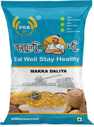 VGBNP 100% Natural & Original Makkai Dalia ( Makke ka Dalia) Corn Dalia - 1kg Corn