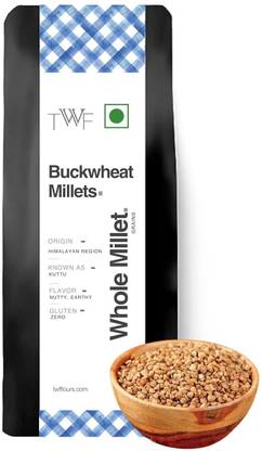 TWF Unpolished Buckwheat Millet | Kuttu Giri | Gluten-Free Whole Millet | Supergrain Broken Wheat