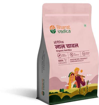 Bharat Vedica Red Rice, Highly Nutritious, Organic & Pure, No Chemical Additives Whole Wheat