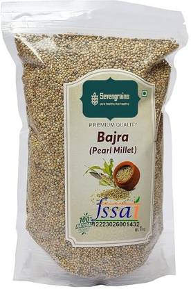 SEVENGRAINS Premium Quality Bajra Sabut (Pearl Millet Whole Grain)-1KG Pearl Millet (1 kg) Pearl Millet