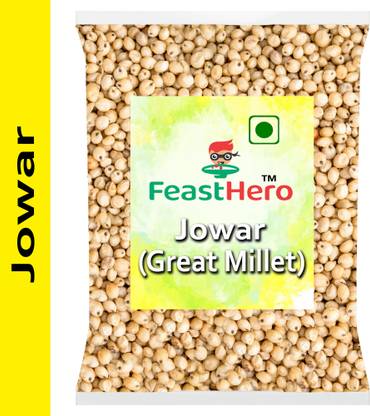 Feasthero Best Quality Jowar Sabut (Sorghum Millet Whole Grain)- 250g (Packing) Jowar