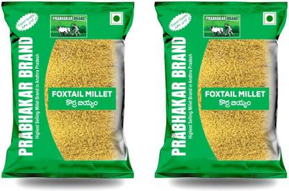 Prabhakar Brand Unpollished Foxtail Millet pack of 2 Foxtail Millet