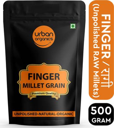 Urban Organic Unpolished Ragi-Finger millet 500g Mandua-Kezhvaragu-Mandia-Taidalu-Kodra-Nachni Finger Millet